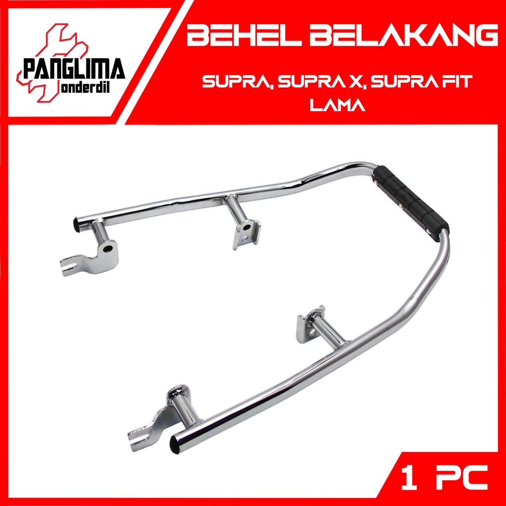 Behel Belakang Supra 100 &amp; Supra X &amp; Supra Fit Lama-Old Begel-Pegangan Tangan-Bracket-Breket-Handle-Handel-Hendel-Hendle Besi Jok-Jox