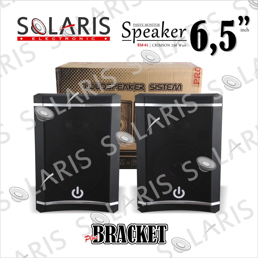 SPEAKER PASIF 6.5 Inch CRIMSON RM-61 2 Way Plus BRACKET GANTUNG