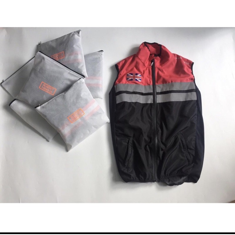 Rompi Sedepa MERAH HITAM /Unisex/ wanita/pria