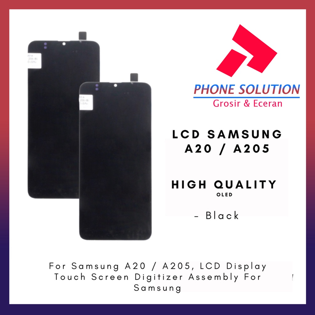 LCD Samsung A20 / LCD Samsung A205 100% Original Fullset Touchscreen // Supplier LCD Samsung - Garansi 1 Bulan