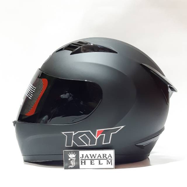 HELM KYT R10 SOLID BLACK DOFF HITAM DOF