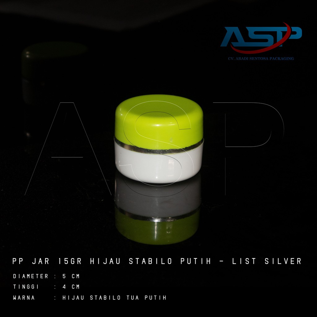 

POT CREAM 12,5GR HIJAU STABILO TUA PUTIH LIST SILVER
