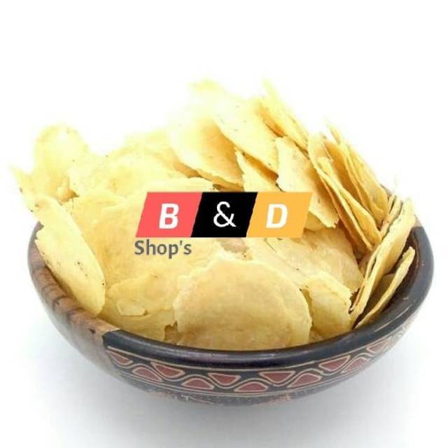 

Emping Belinjo Original Diameter Sedang Netto 500 Gram.