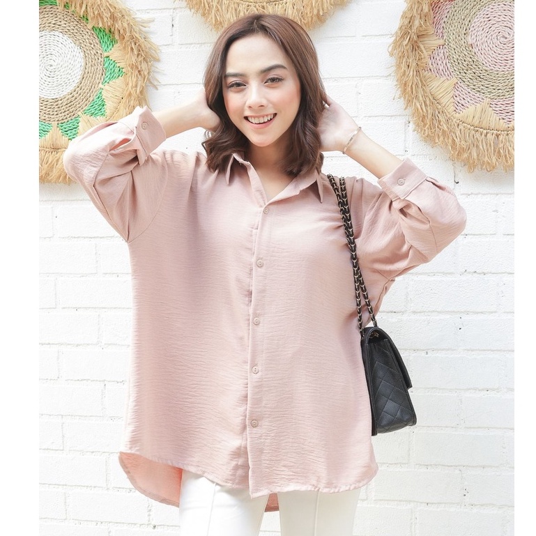 Miko Basic Blouse - Blouse Wanita Polos