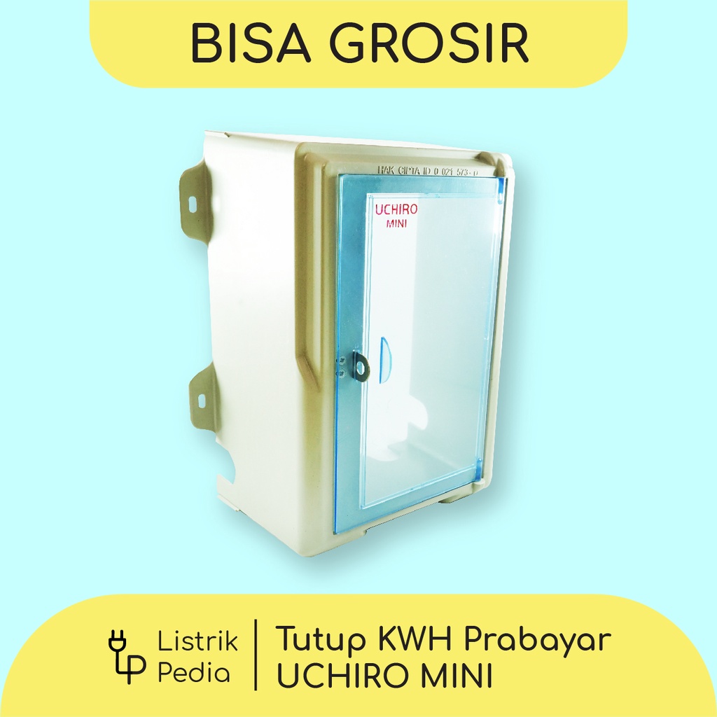 Tutup KWH Meter Token PLN / Voucher Prabayar | BOX KWH merk UCHIRO Mini