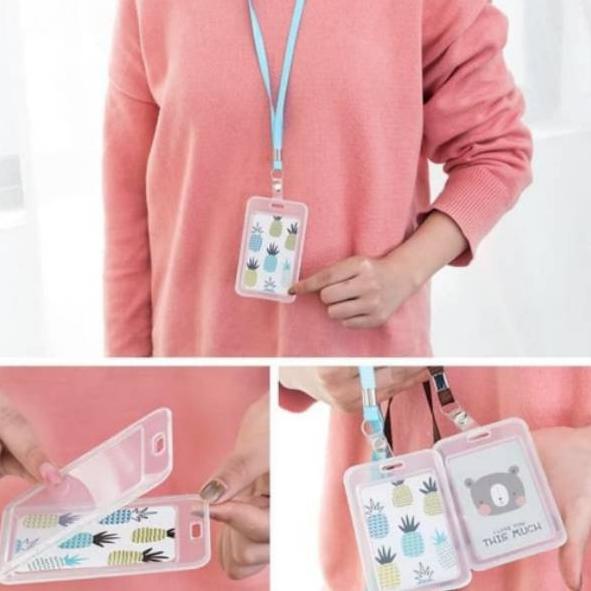 

[CN691] Gantungan Kartu Akses Kartu Kerja Tali Kartu Nama ID Lanyard Card Holder ♖ 83