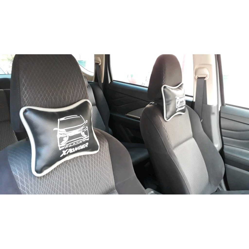 Bantal mobil Xpander headrest mobil interior mobil sandaran jok KULIT sintetis