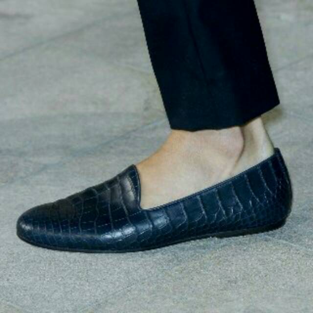 Sepatu Pria Slip On / Sepatu Slip On Kulit / Sepatu Slip On Motif Kulit Buaya