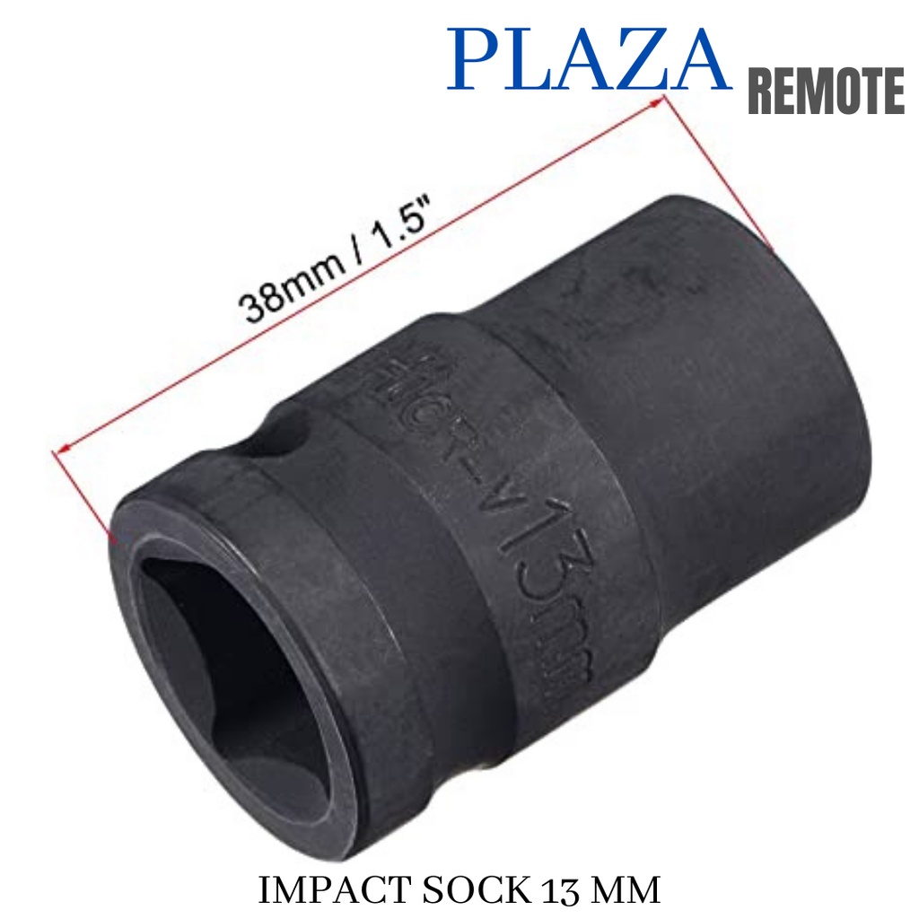 Adapter Sock Universal 4CM DAN 8 CM deep wall 13 mm 1/2 Gator Grip Fleksibel Konektor Kunci Shock Sok Serbaguna Socket Kunci