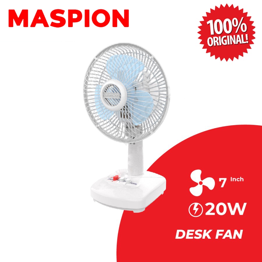 Maspion Kipas Angin Meja / Mini / Desk Fan F-18 7 Inch F18 F 18