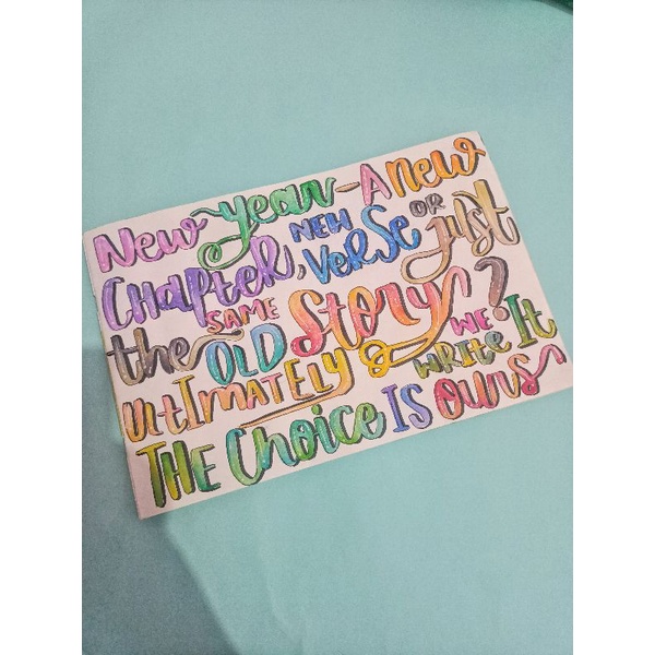 Lettering custom,tulisan bebas request (ukuran kertas,warna) BACA DESKRIPSI