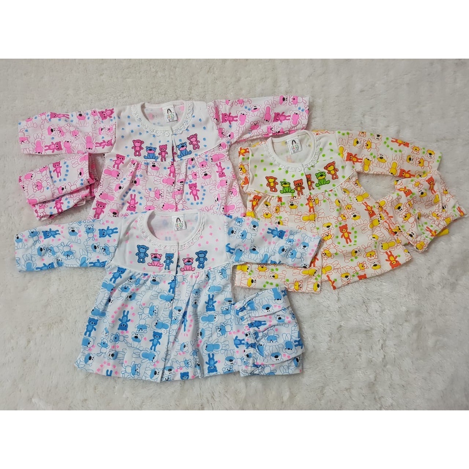 Baju Bayi/Baju Bayi lengan panjang/motif Boneka