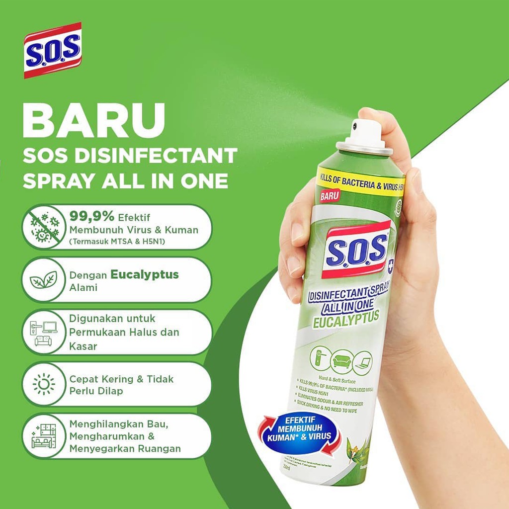 SOS Disinfectant Spray All In One - 250ml