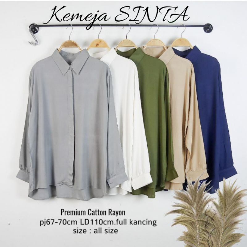 AQO KEMEJA SINTA POLOS KATUN RAYON