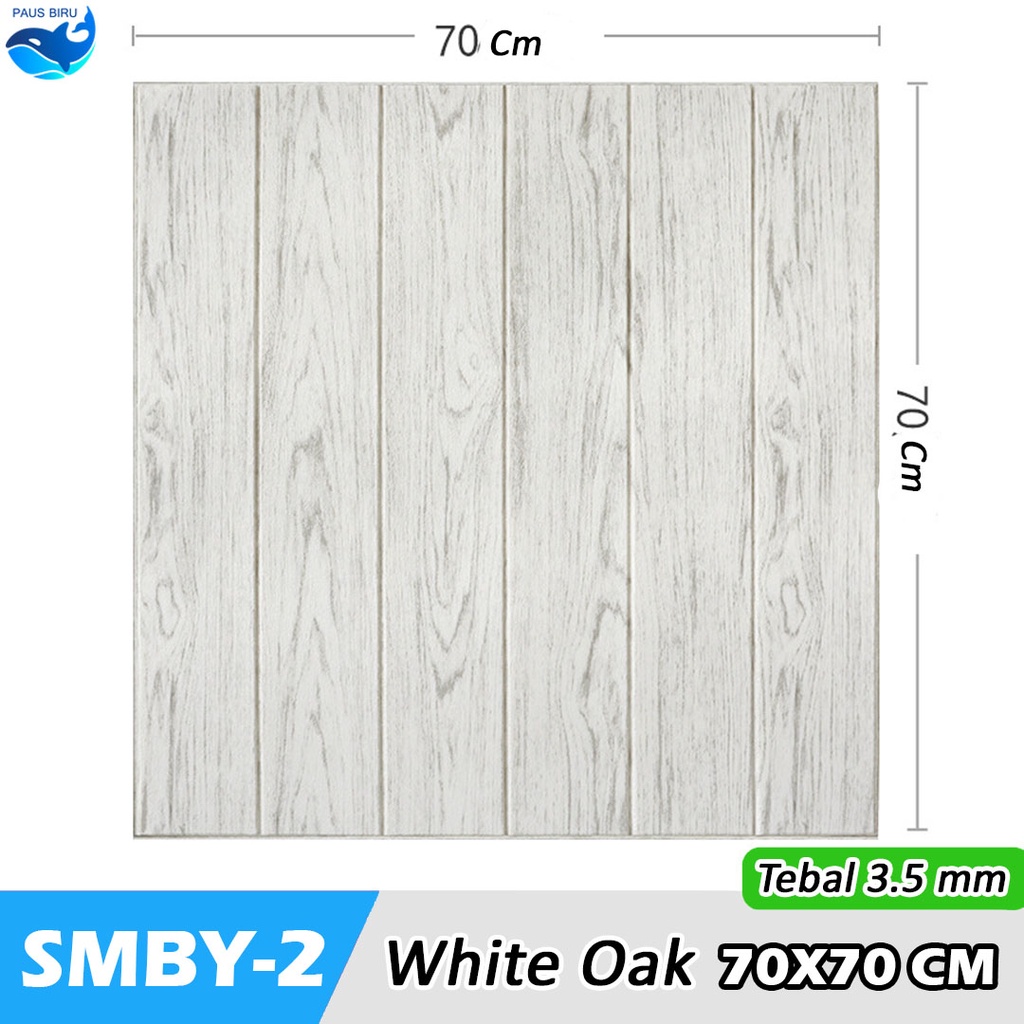 Wallpaper dinding 3d motif kayu wood wallfoam Dekorasi Kamar murah 70x70cm-KAYU 3.5 mm SMBY2