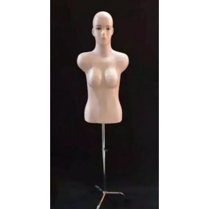 manekin atau patung body Torso wanita dewasa botak