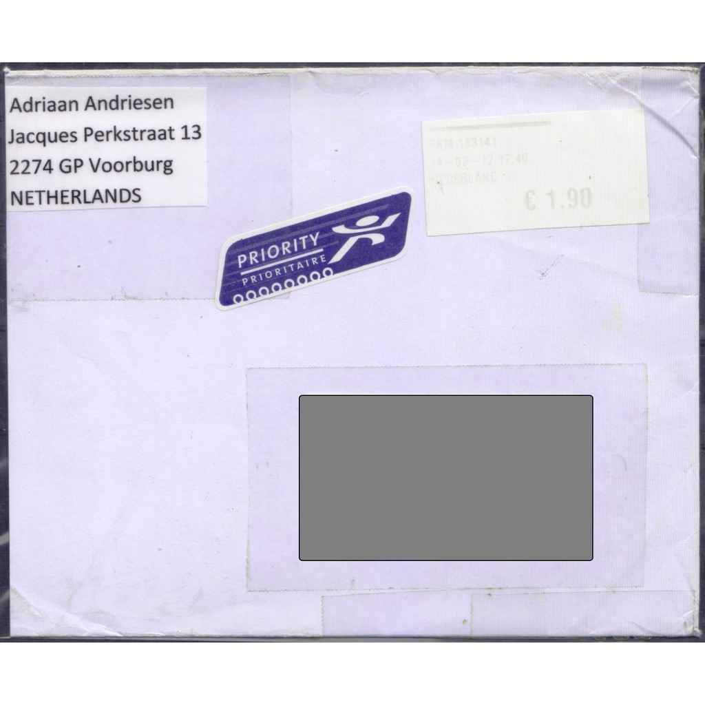 

Perangko Filateli I81 - Netherlands Cover 14.03.2012 To Indonesia