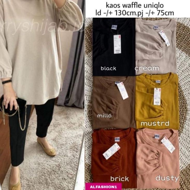 Terbaik.. kellen top ori alfashion tunik jumbo ld 130 ld 100 tunik kaos tunik import knit blouse lon