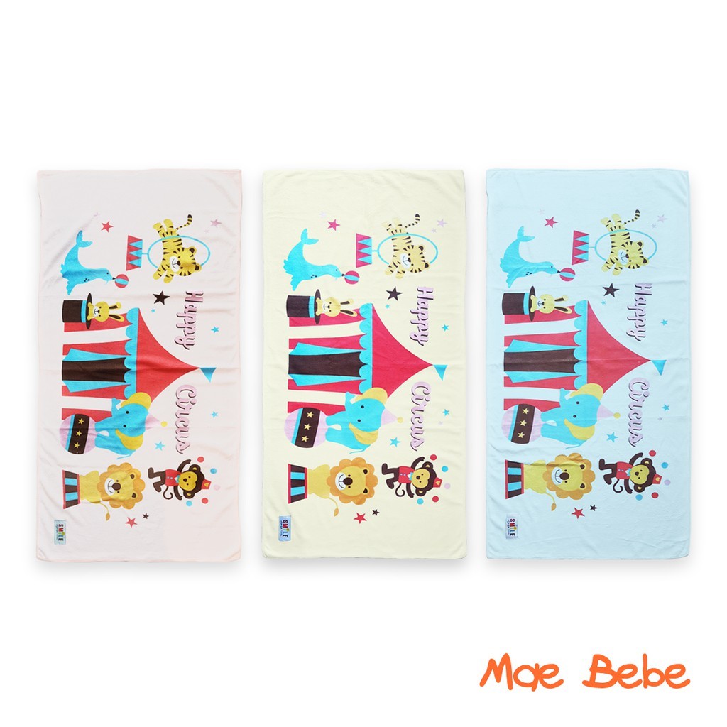 Smile Microfiber Towel Handuk Mandi Motif Anak &amp; Dewasa 60x120cm