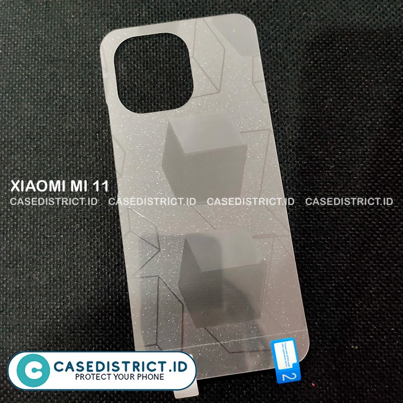 XIAOMI Mi 11 Mi 11 LITE Mi 11 ULTRA ANTO GORES BELAKANG SKIN CUBE, GARSKIN GLITER CUBE ANTI JAMUR