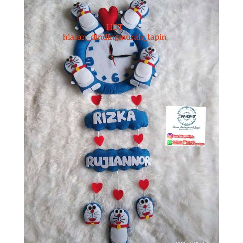 Jam dinding cantik_Jam karakter doremon nama dan tanggal lahir