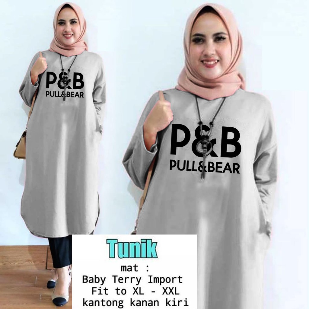 TUNIK PULL BEAR / TUNIK MAMACHI / TUNIK POLOS/ TUNIK CEWEK / TUNIK PANJANG / TUNIK KEKINIAN / TUNIK