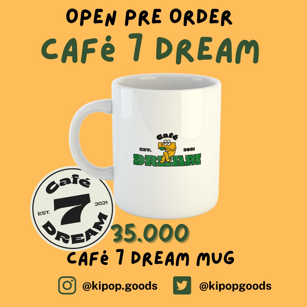 MUG CANGKIR NCT DREAM SERIES CAFE 7 DREAM (FOTO REAL DI SLIDE KEDUA)