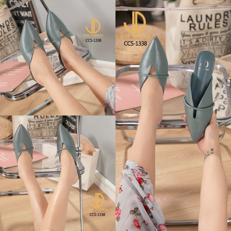 JOSE DAROCA Slip On Mules Shoes #CCS-1338# Original