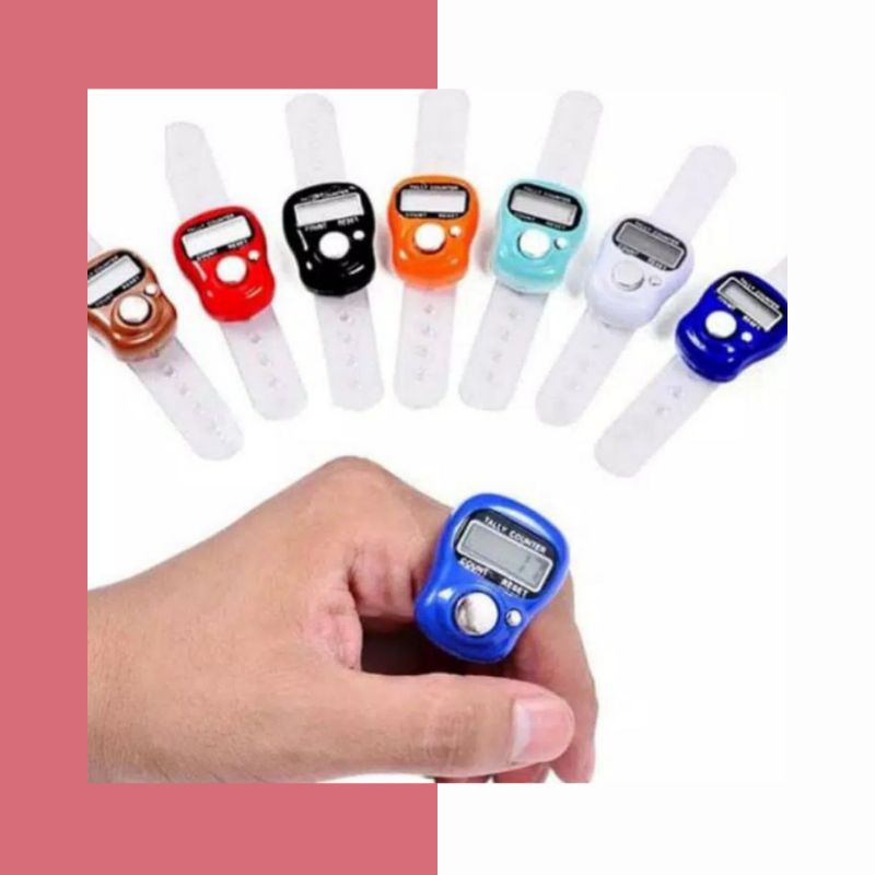 FINGER COUNTER TASBIH DIGITAL ALAT HITUNG ELEKTRONIK IMPORT IMPOR