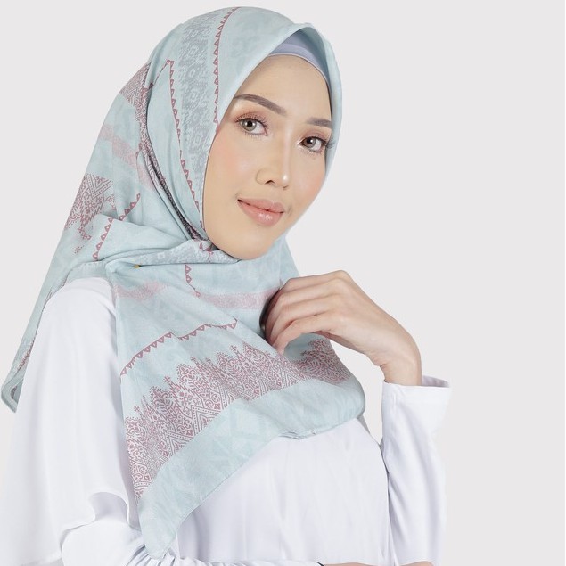 Jilbab Segiempat Elzatta Kaila Voal Premium Series-Aretha - Mint