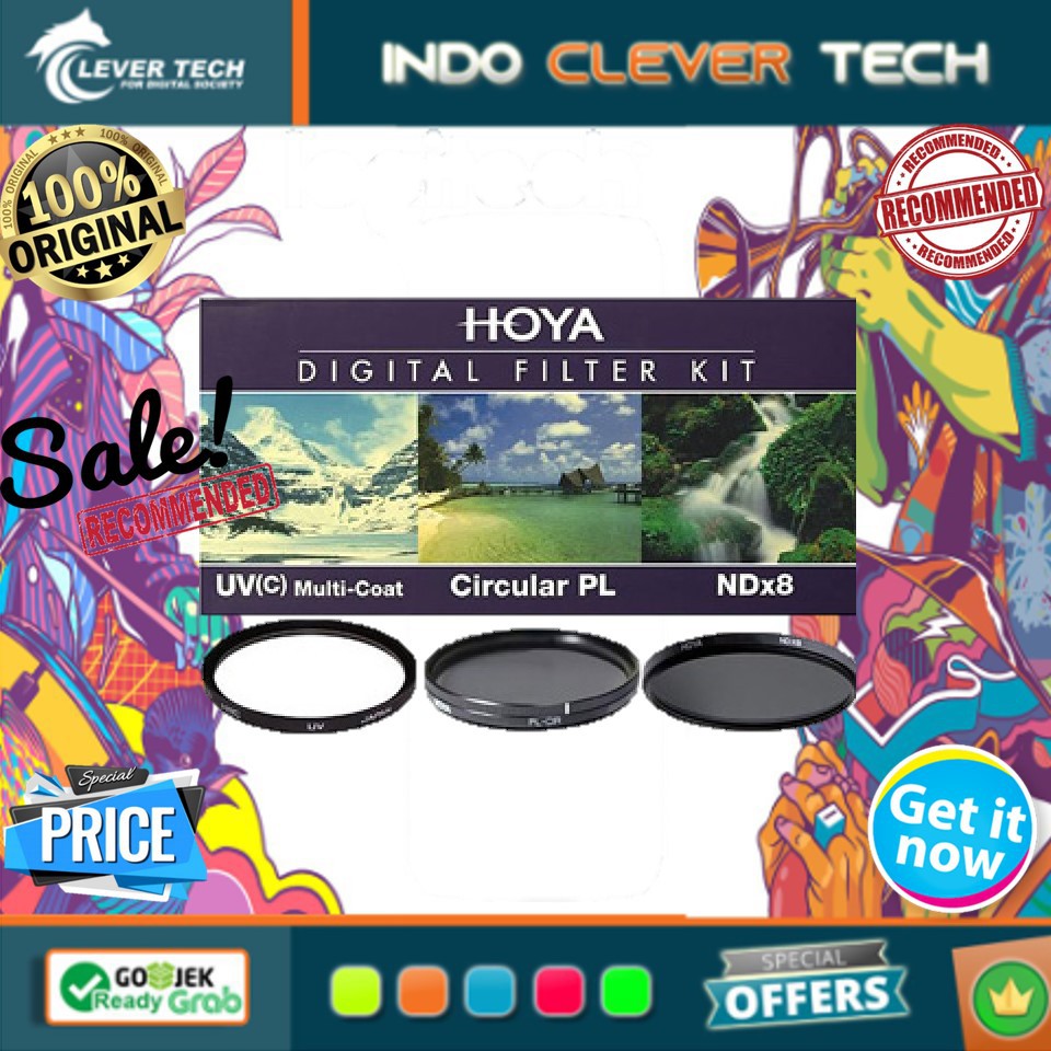 Hoya Digital Filter Kit (UV (C) HMC + CPL (PHL) + ND8 + (CASE + FILTER GUIDEBOOK) 77mm