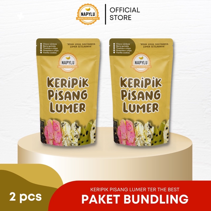 

(Paket Bundling 2 pcs) KERIPIK PISANG LUMER | by NAPYLU