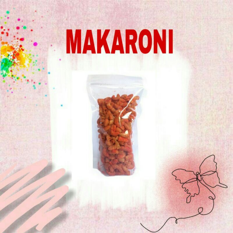 

Cemilan Makaroni Pipa/ Bantat Kemasan Pouch 100 gram