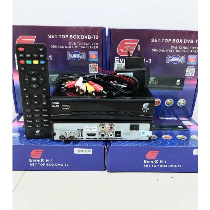 Evinix H1 New 2021 DVBT2 Adaptor Termurah