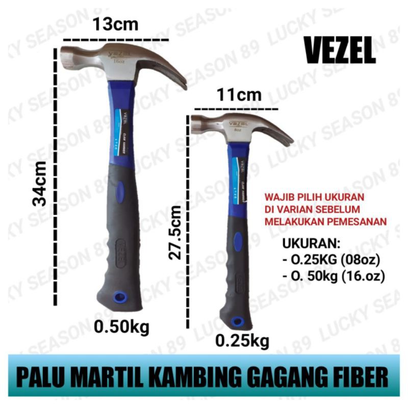 Palu Kambing Fiber/Palu Tukang/Palu Martil