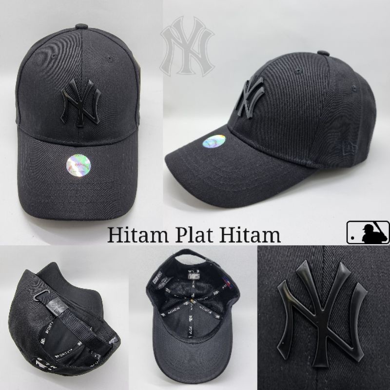 Topi Import Baseball Fashion Tulisan Depan Plat Metal Besi Pria Cowok Cewek Bordir