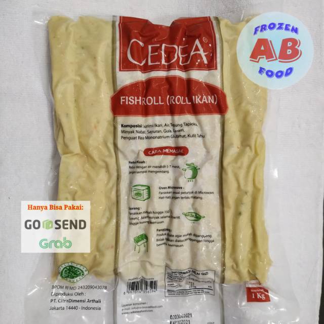 

Cedea Fish Roll 1 kg Cedea Roll Fish 1kg Ikan Olahan 1000 gram