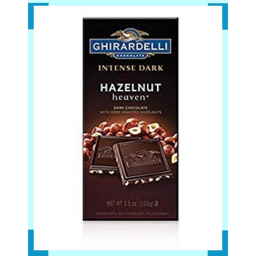 

Ghirardelli Intense Dark Hazelnut Heaven Chocolate Cokelat Kacang US