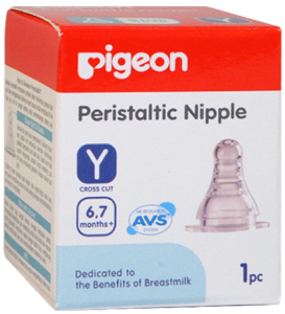 Pigeon peristaltic nipple isi 1 (dot botol susu)