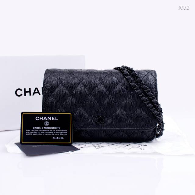 Bag Chanel flap so black 9552