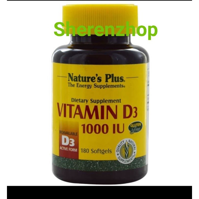 NATURE'S PLUS VITAMIN D3 1000 (180)