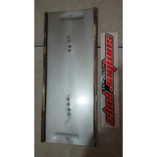 New -  Cover Plat Nomor Stainless Motor
