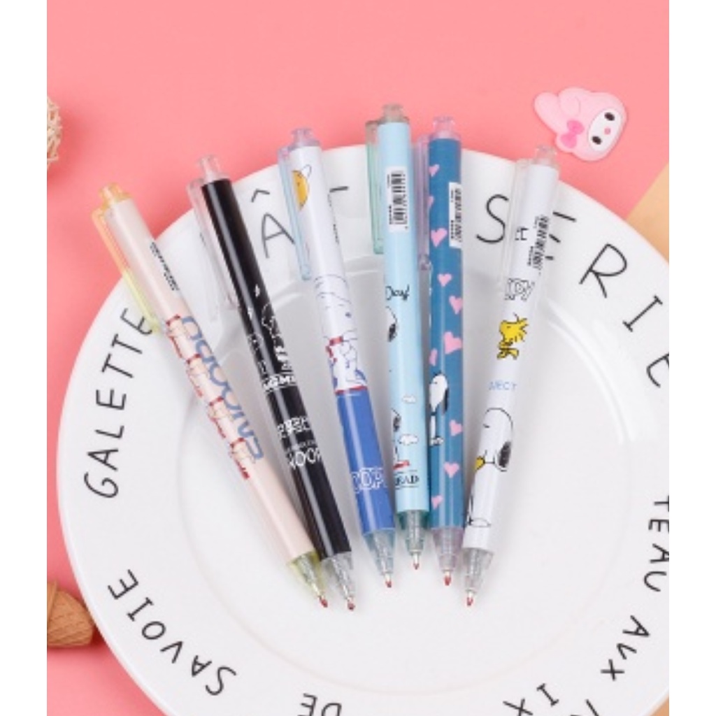 A130 BALLPOINT SNOOPY disney pulpen tinta biru hitam lucu imut atk alat tulis kantor buku pensil penghapus tipe tip x spidol highlighter surat remaja kertas menggambar sekolah perlengkapan cute murah penggaris aksesories aksesoris stationery plastik