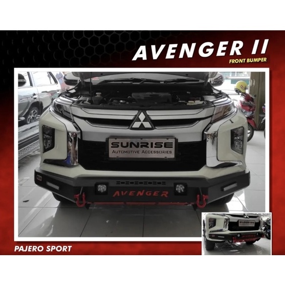 BUMPER DEPAN AVENGER II MITSUBISHI PAJERO SPORT 2016-2025 SUPER QUALITY
