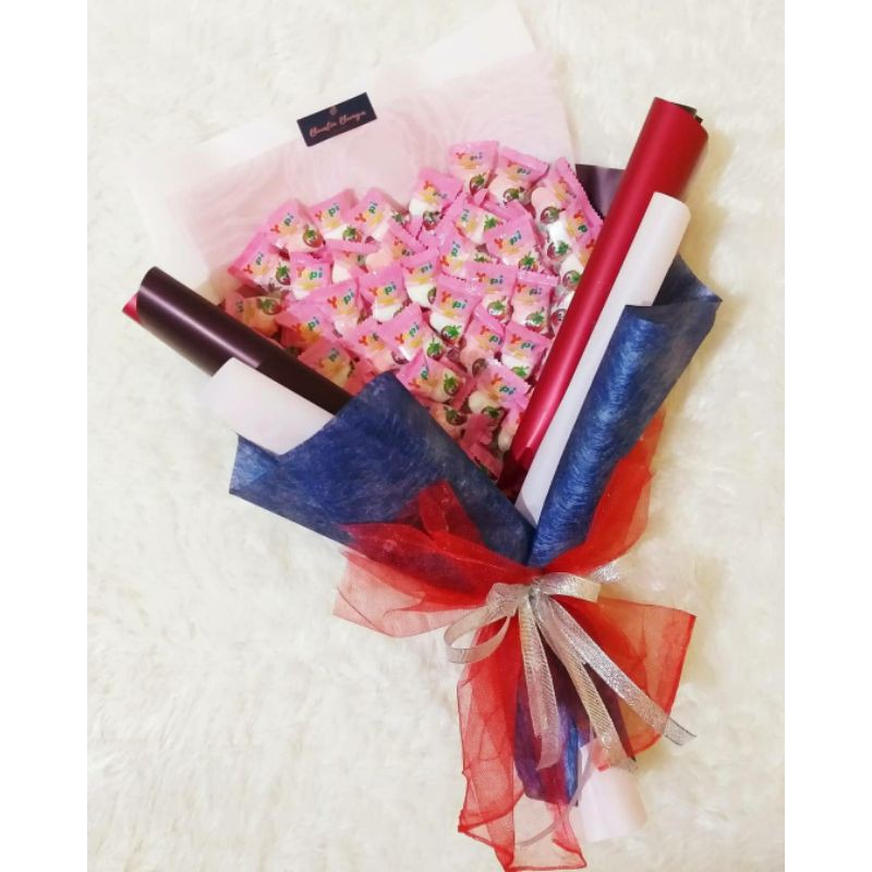 Buket Yupi Murah Snack Hampers Flowers Bouquet Hadiah Graduation Birthday Ulangtahun Wisuda Annivers