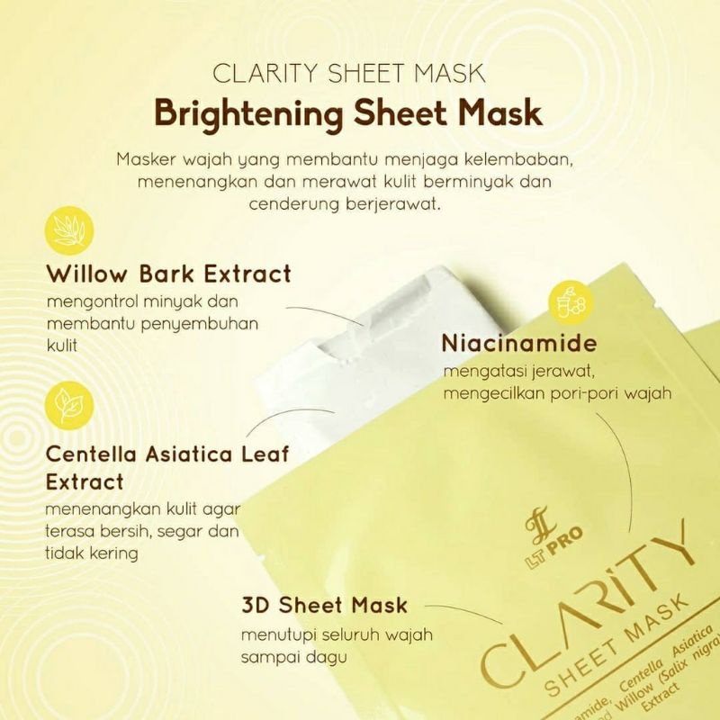 LT Pro Clarity Sheet Mask