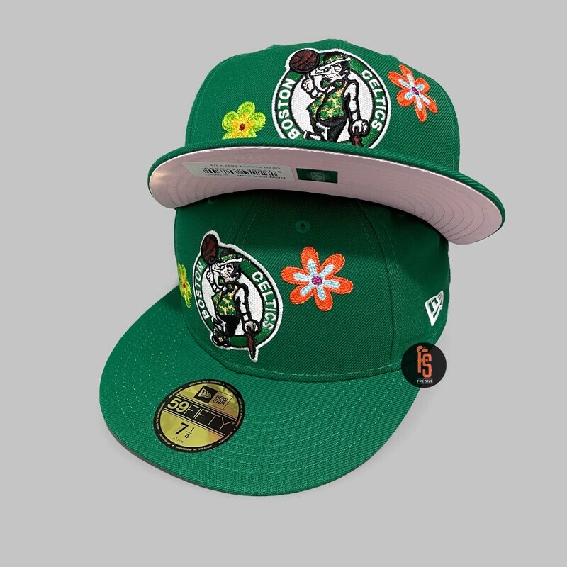 TOPI NEW ERA ORIGINAL 5950 Q2QT BOSTON CELTICS GREEN UV PINK