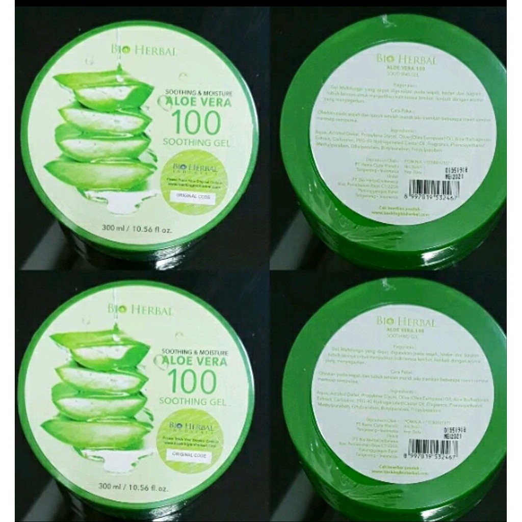 [ORI] ALOE VERA SOOTHING GEL | EKSTRAK LIDAH BUAYA MELEMBABKAN KULIT | Ada Stiker Kode Track Asli