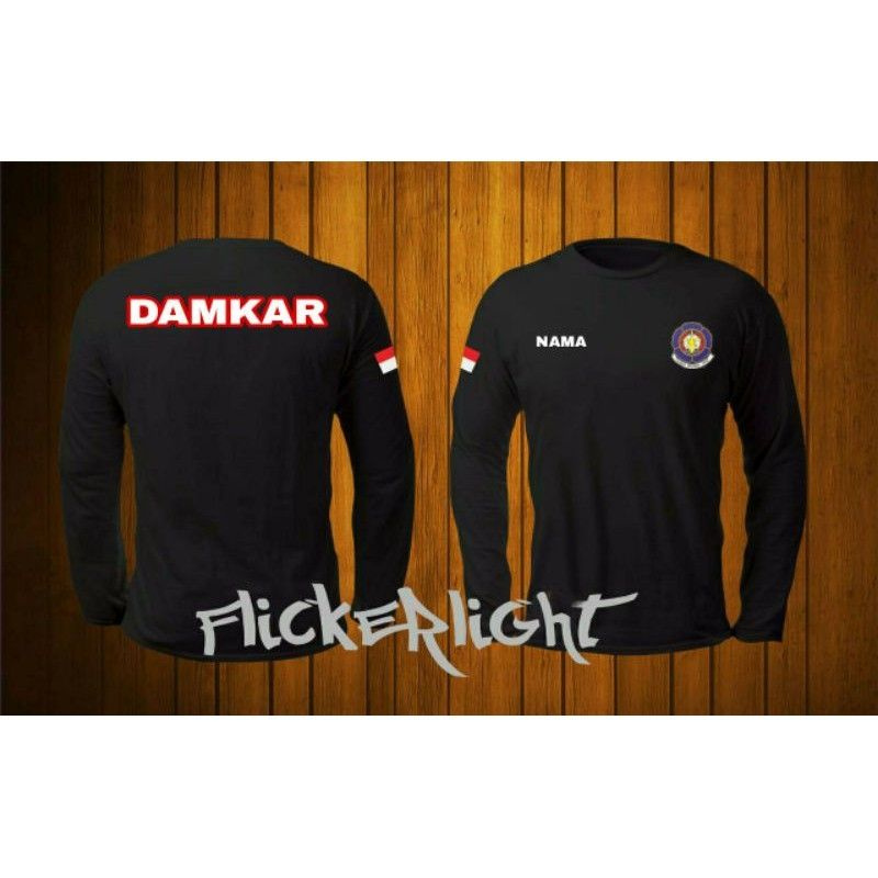 Baju kaos DAMKAR Lengan panjang