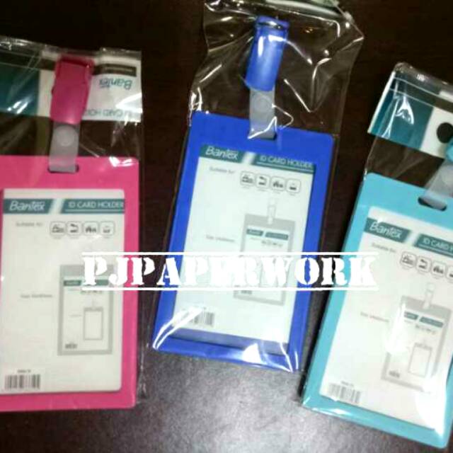 

iD card potrait with clip 1 slot Bantex